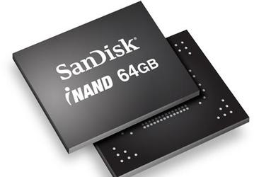 В модулях памяти для мобильных устройств SanDisk iNAND объемом 64 ГБ используется память X3 NAND 